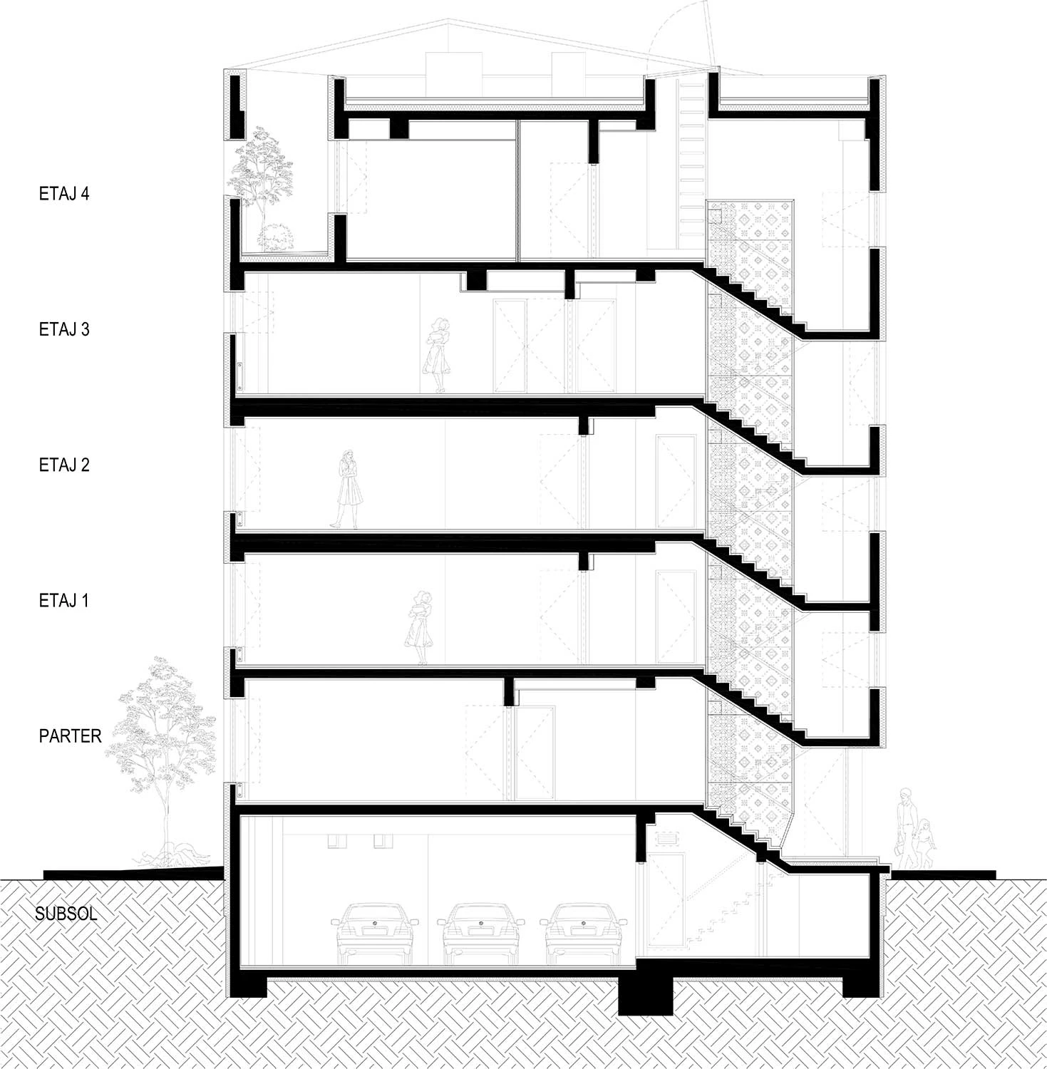融合传统元素的现代城市别墅-29