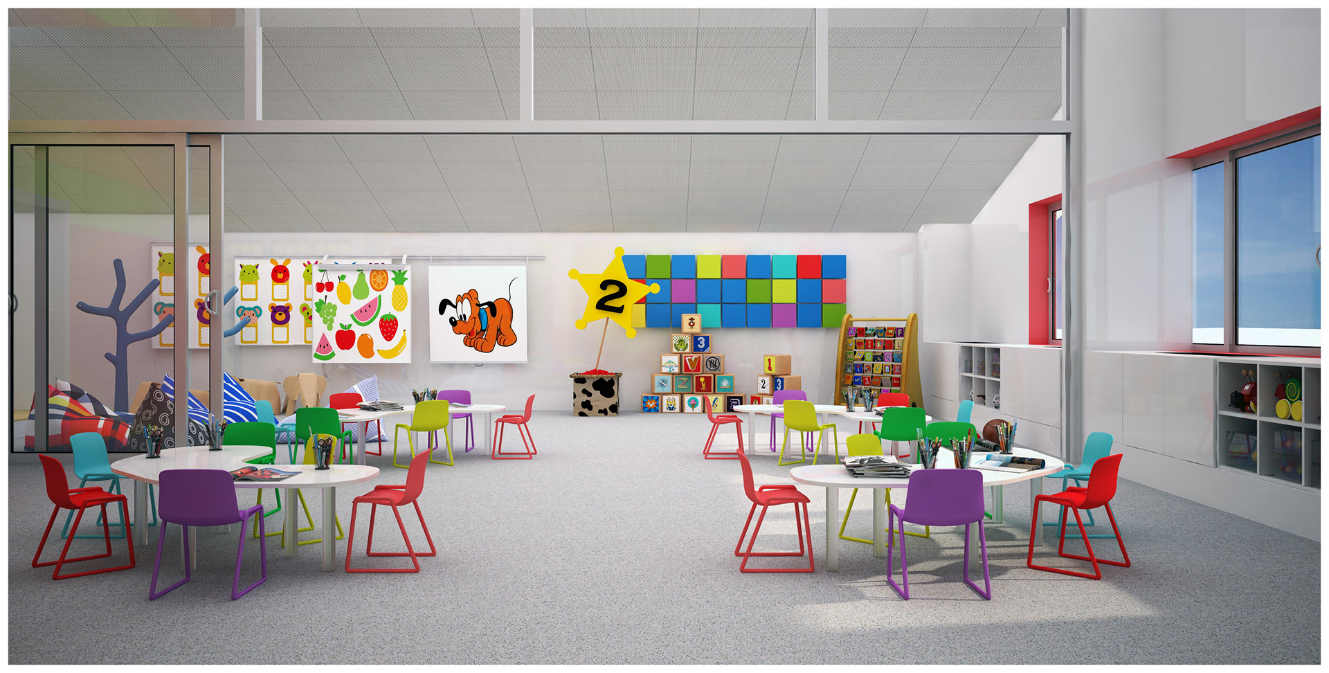 早教中心设计 早教中心效果图 -0