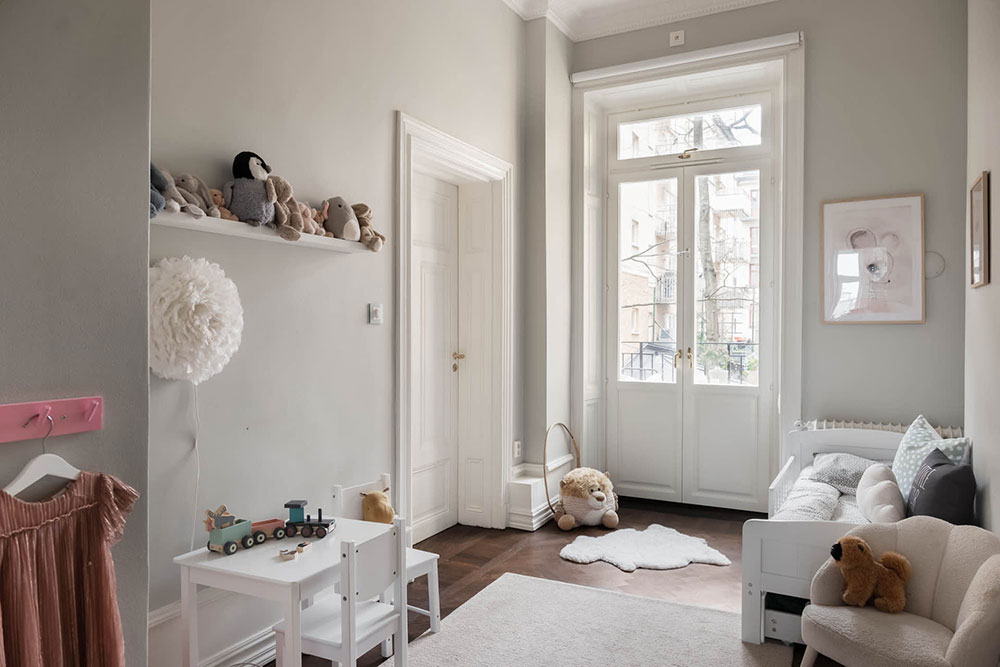 斯德哥尔摩优雅白色内饰公寓-20