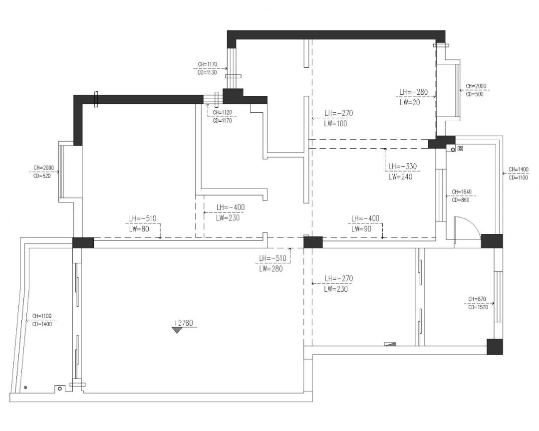 金牛作 | 香溪庄 96.8 平三房两卫精装案例-14