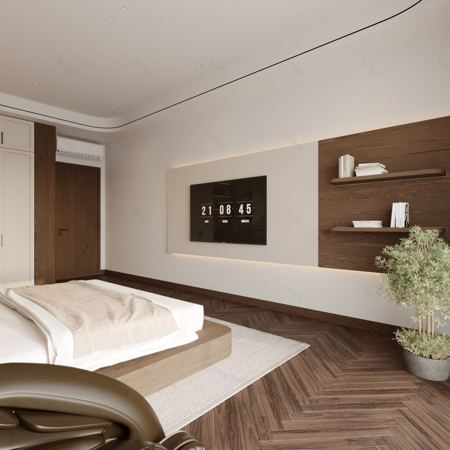 The Warm Balance – Modern Living Space-18