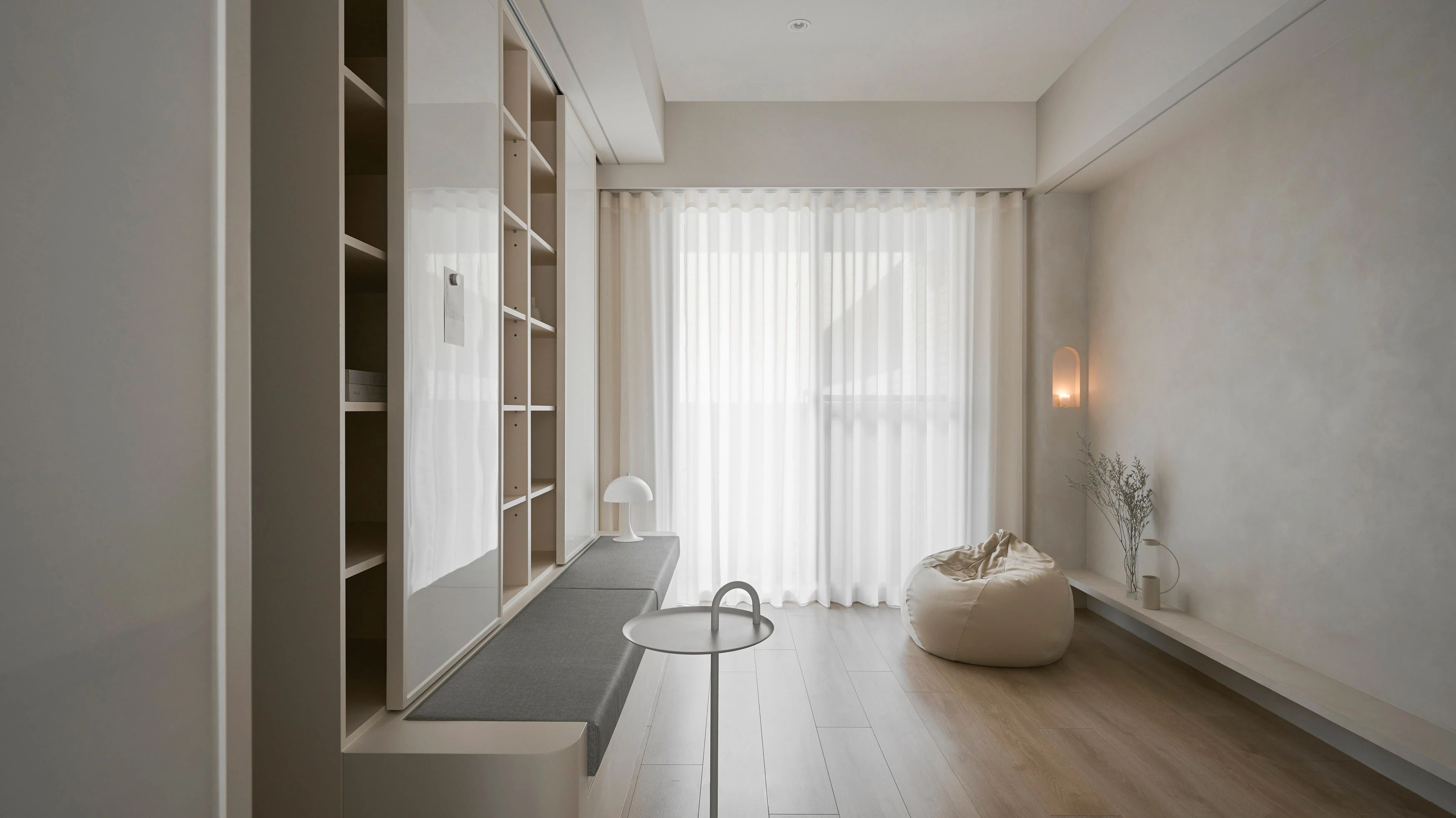 温润奶油风居家空间丨寓子设计-26