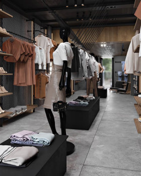 Interior design of the shop