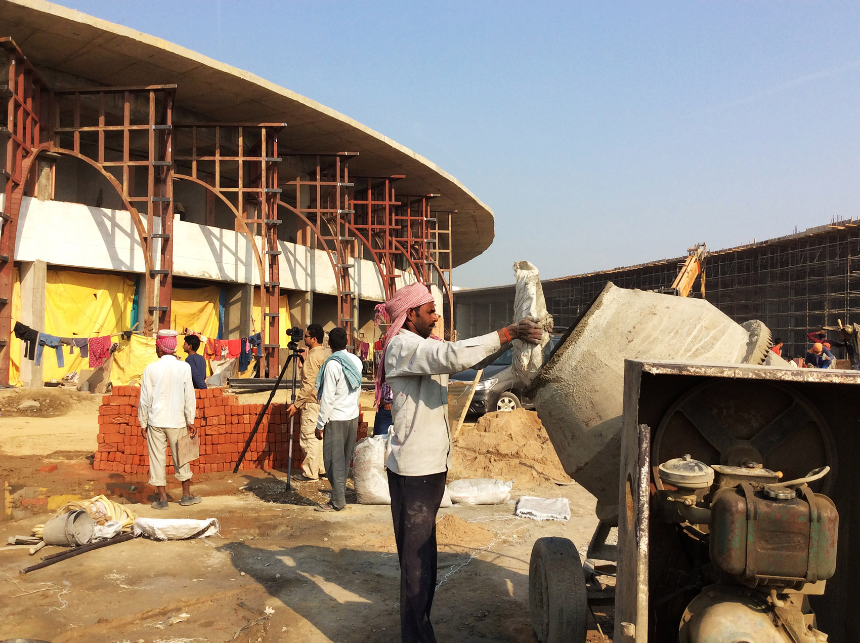 印度红拱螺旋城市市集-Avadh Shilpgram / Archohm Consults-70