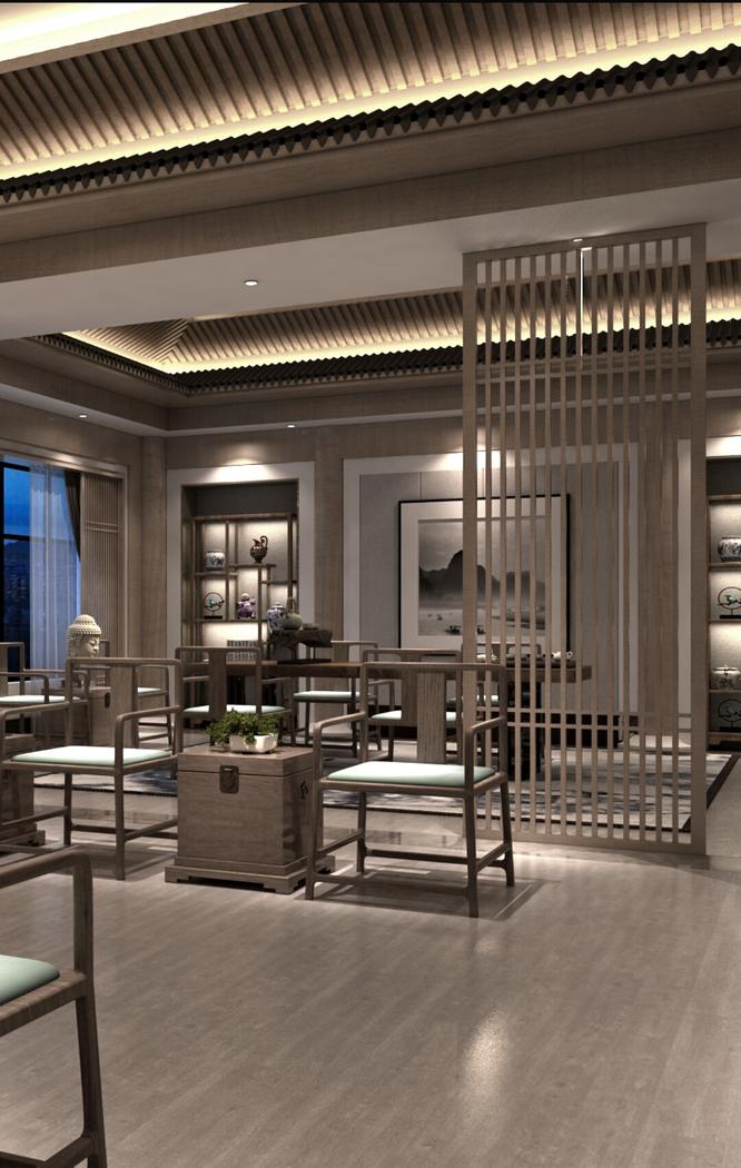 
新中式办公——【禅意办公室】 -18