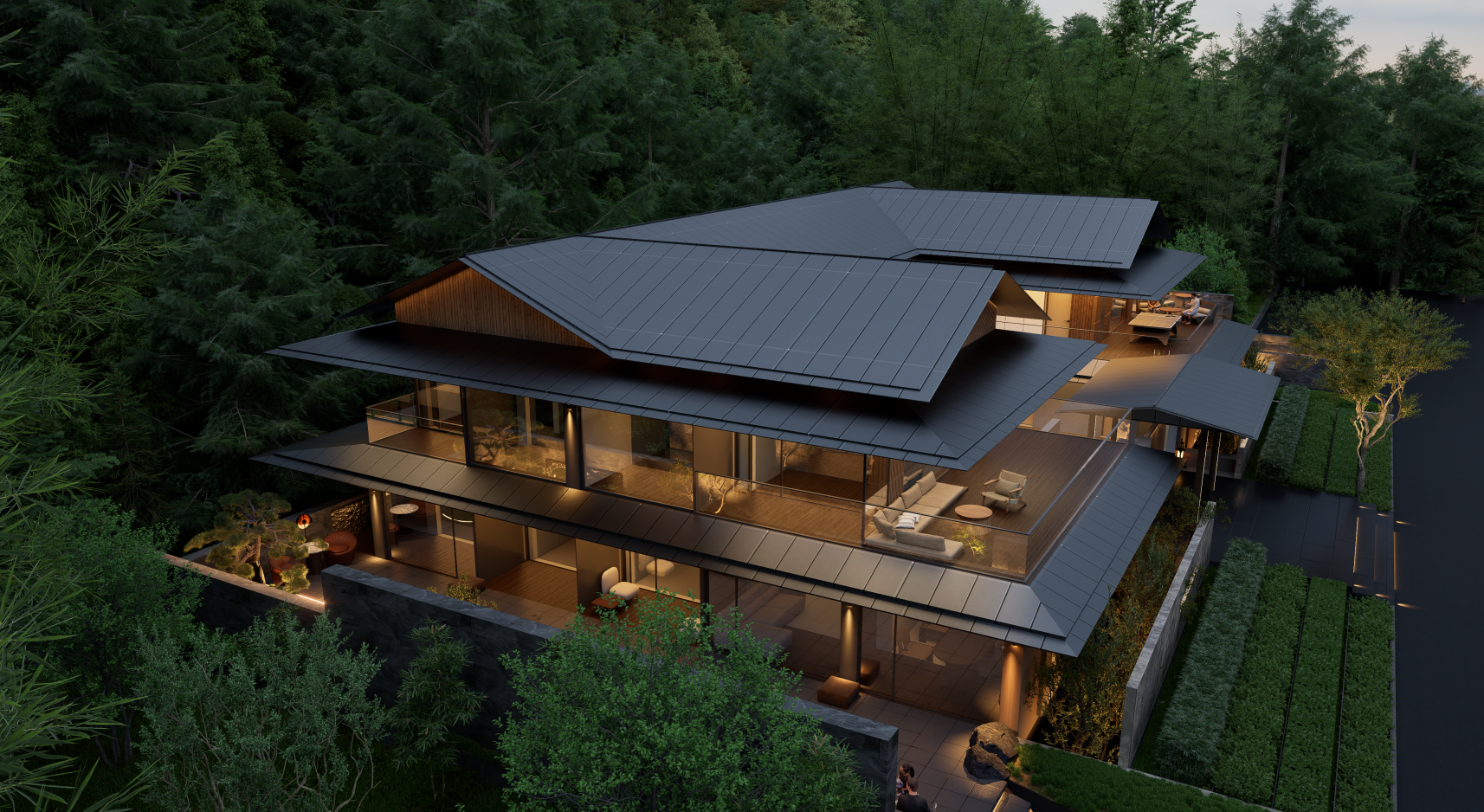 度假建筑渲染-3