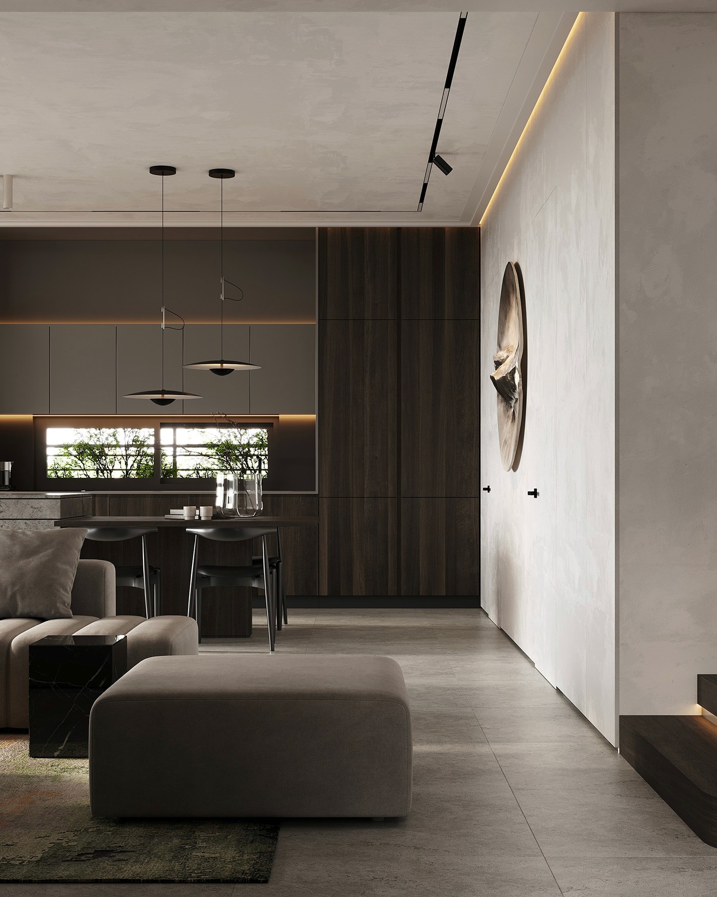 意式黑灰轻奢风室内设计-6