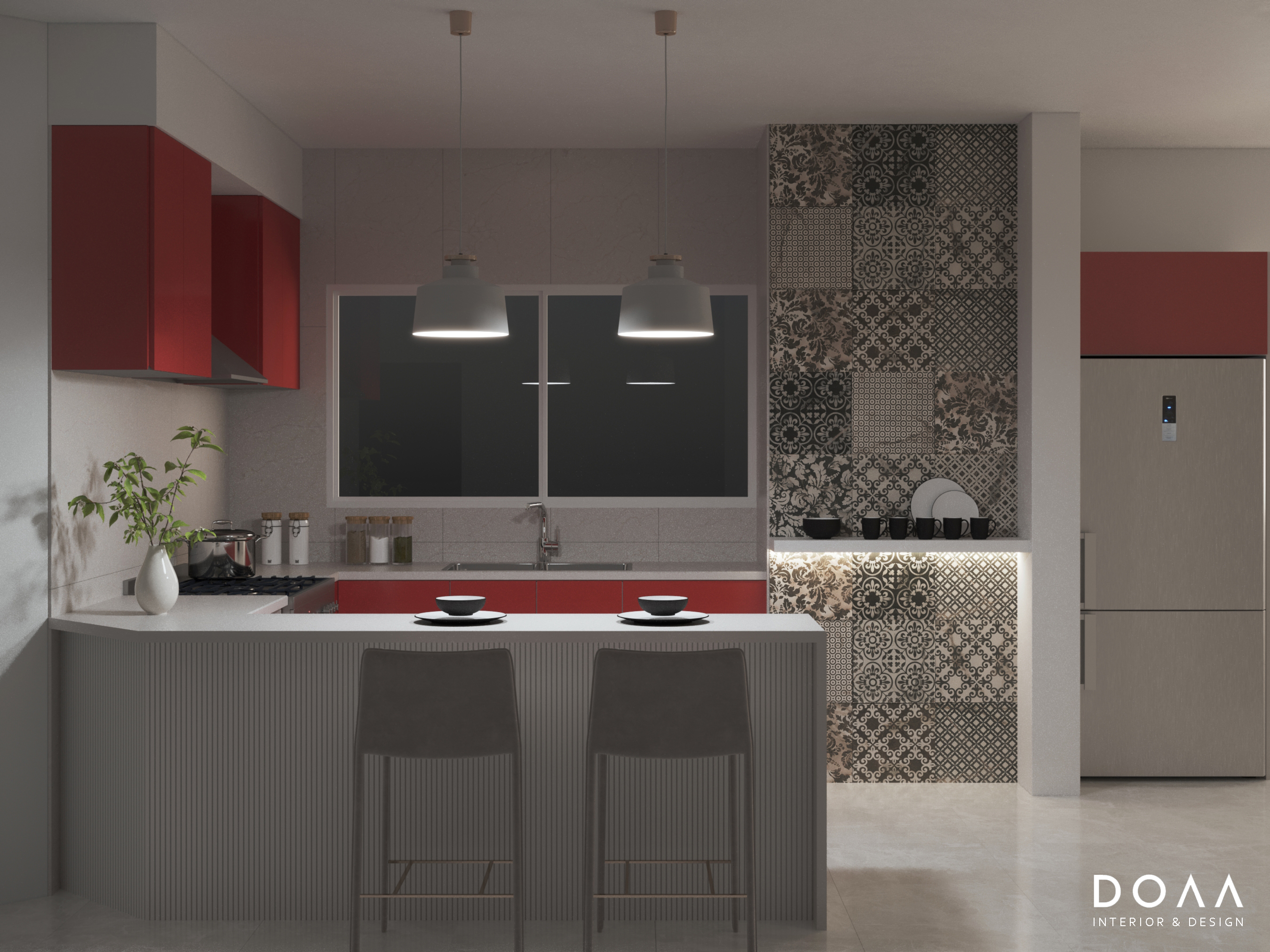 Modern Family Living, Dining & Kitchen-3