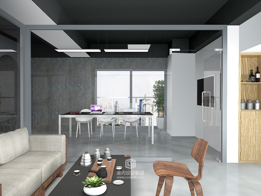 （北欧装修风格＋loft装修风格）x性冷淡的办公室设计-12