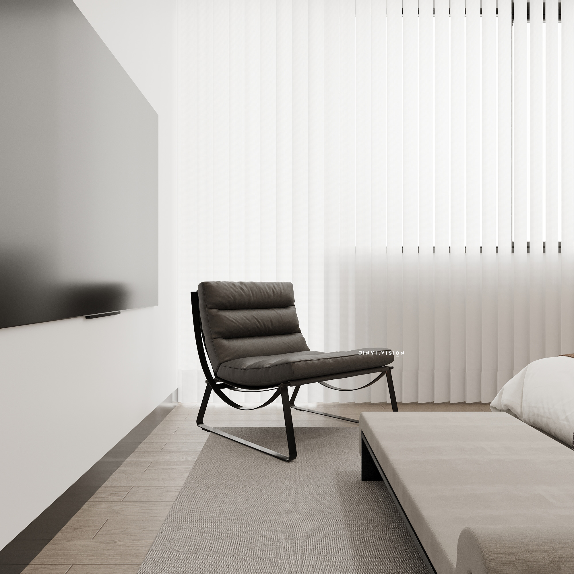 现代原木风效果图表现-7