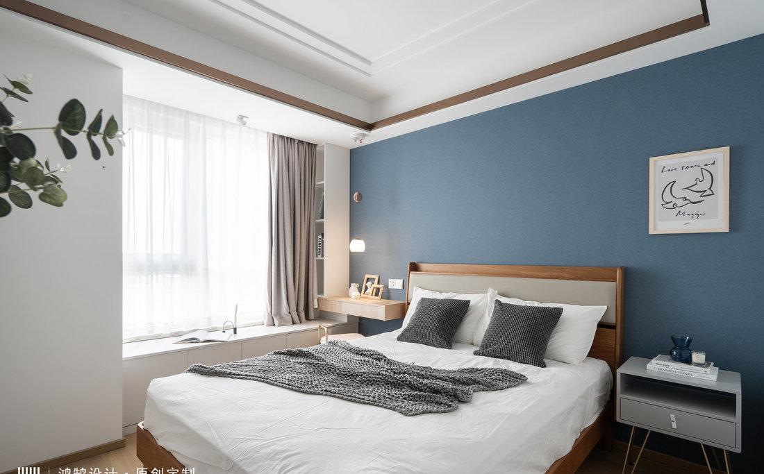 纯净蓝白小北欧,现代简约风典范-27