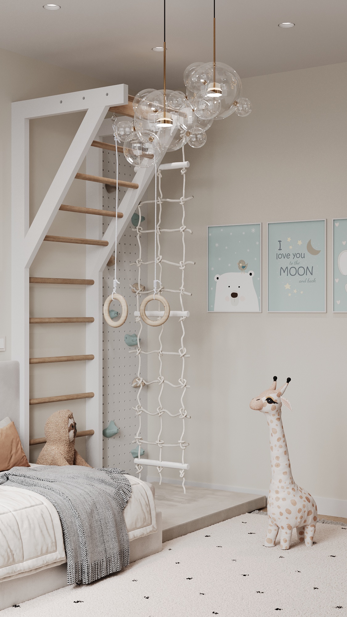 莫斯科 ЖК Аквилон Митино 儿童房室内设计丨俄罗斯莫斯科丨Елена Аксёнова,Elena Aksenova-7