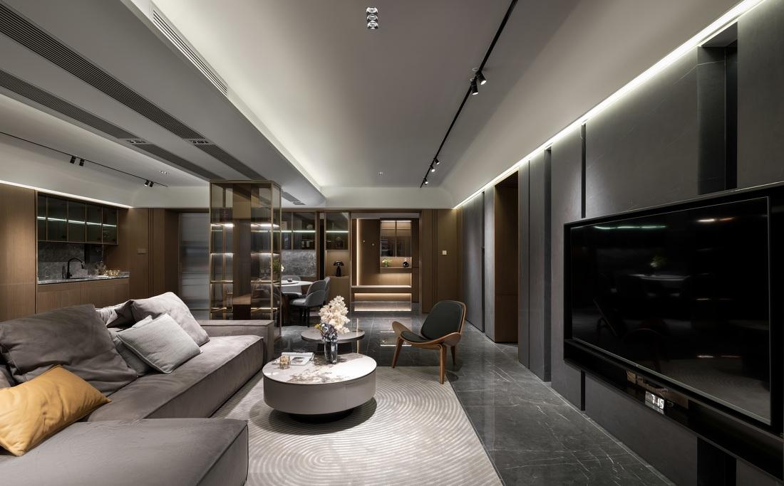 超大户型三代同堂的意式极简奢华设计-16