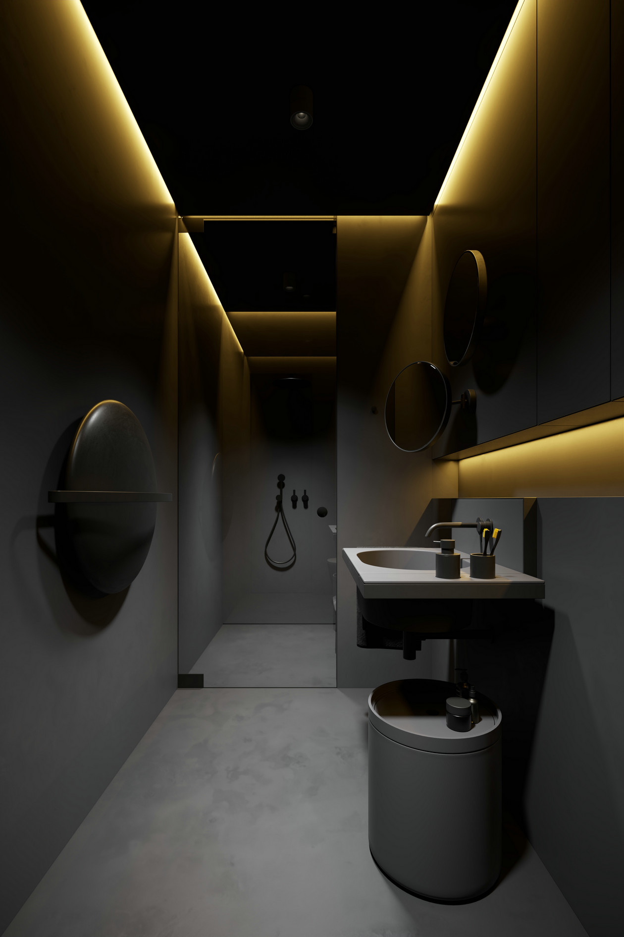 高级黑色系住宅-11