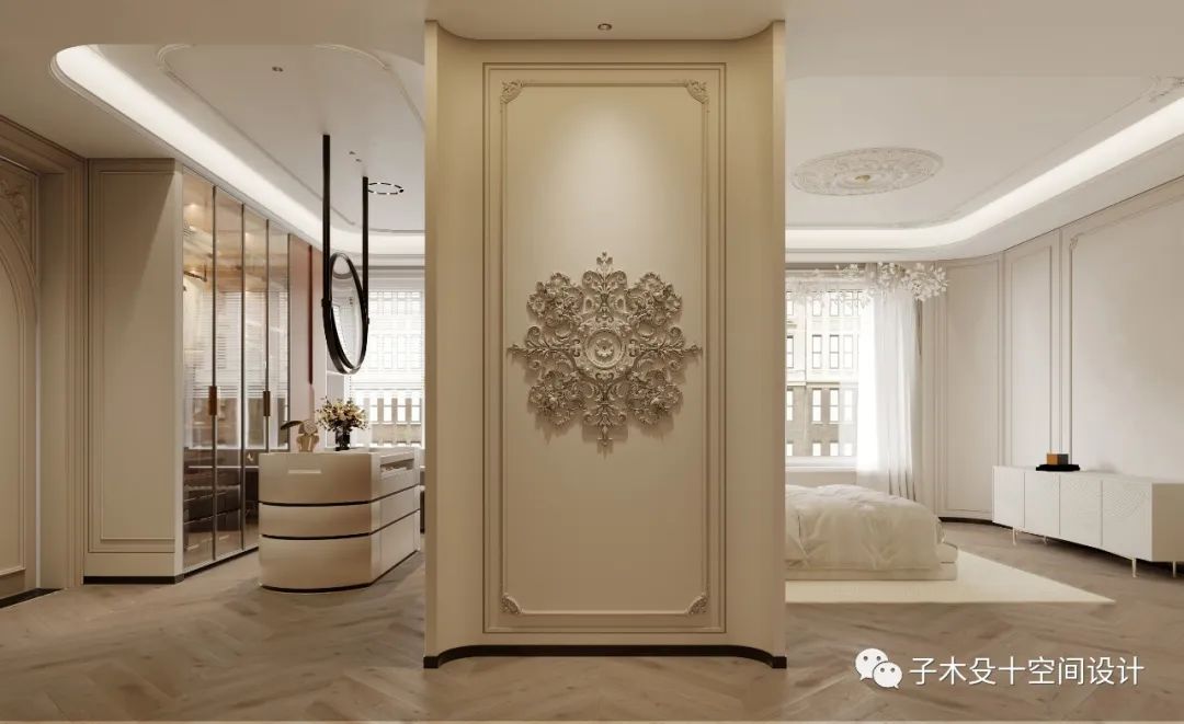 哈尔滨和悦府法式奶油风格住宅丨中国哈尔滨丨子木殳十空间设计-47