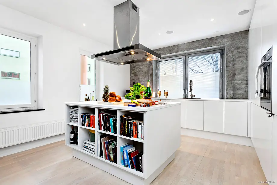 开放式厨房的完美解决方案 | 半开放式隔墙设计-4