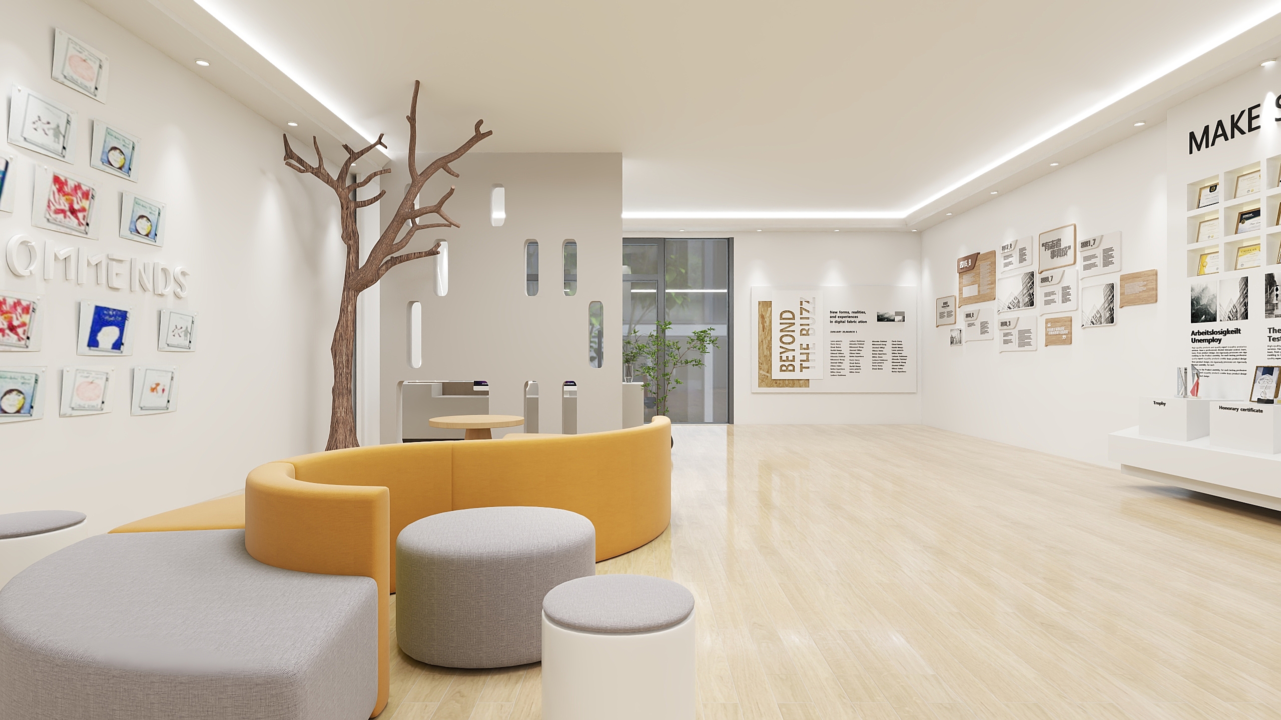 教育机构大厅设计-3