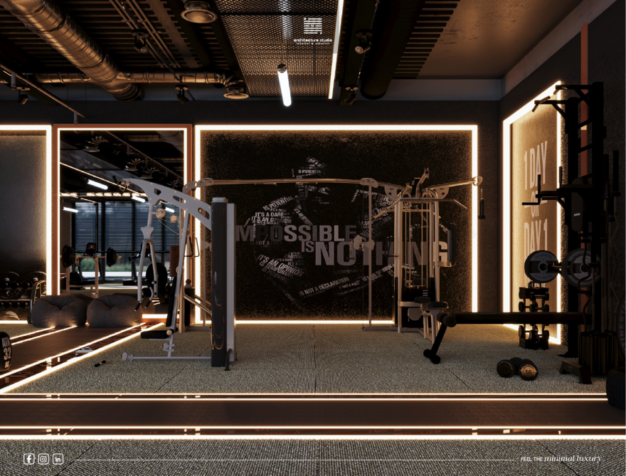 Lu·ury可能是拼写错误,推测可能是Luxury ,如果是这样,可翻译为:奢华平板健身馆 丨沙特阿拉伯吉达丨A2Z Architects-10