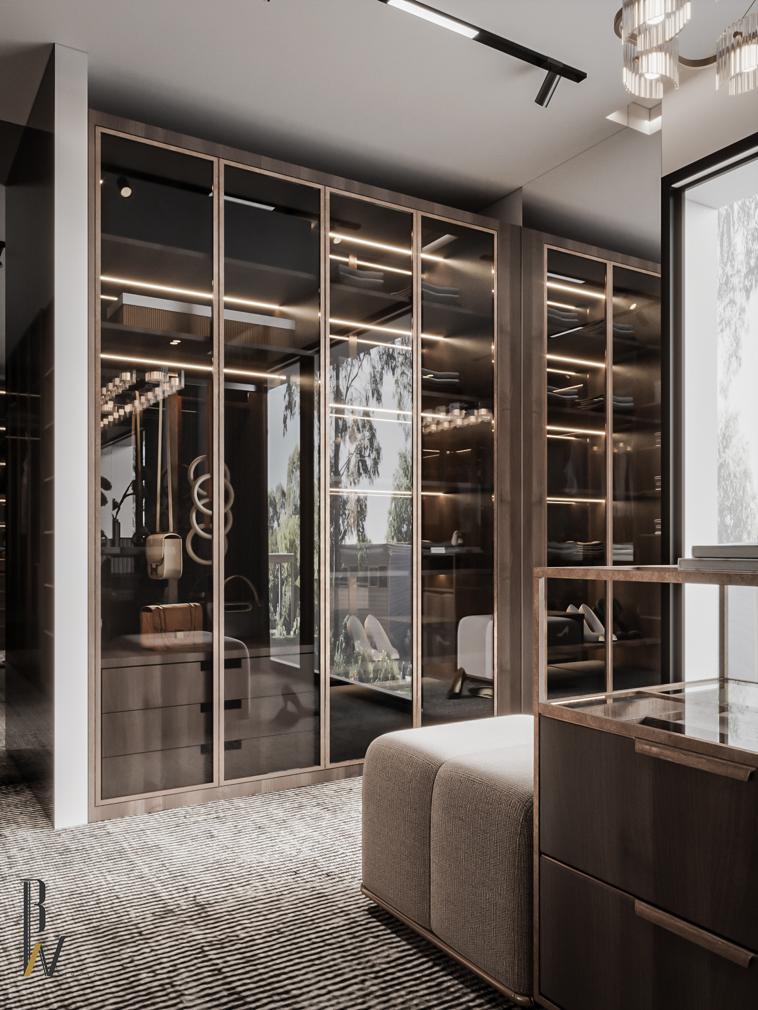 大厅和主卧室丨摩洛哥丨Black N White-41