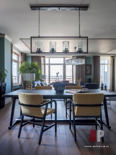 莫斯科西南角带全景窗可看莫斯科大学高楼的彩色公寓室内设计丨俄罗斯莫斯科丨Гончар Ольга,Лобынцева Софья-35