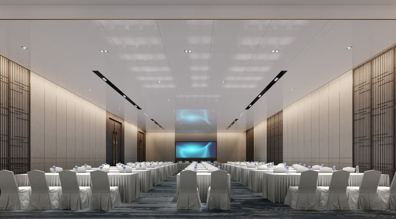 葫芦岛百大万美集团宴会厅——现代与传统交融的高端会议中心-0