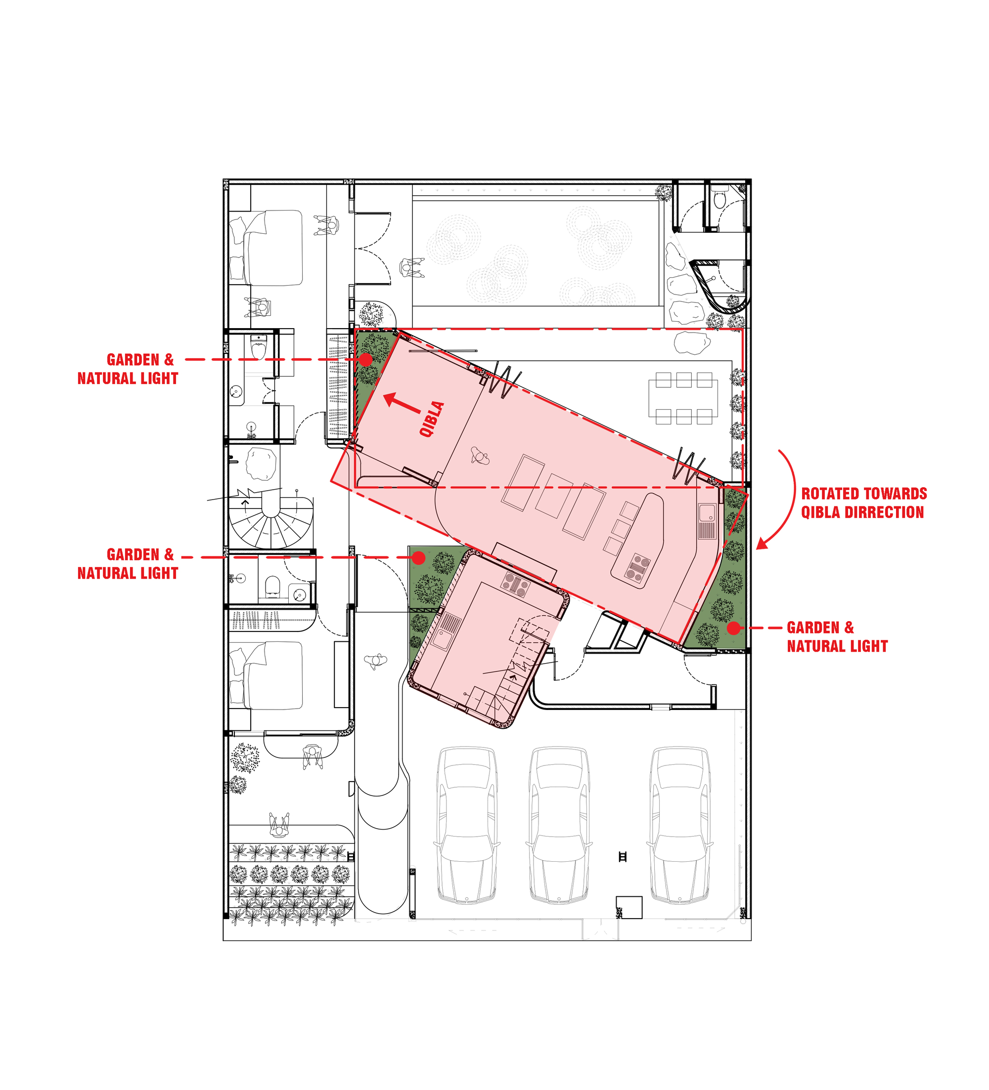 心烦意乱的房子丨印度丨Ismail Solehudin Architecture-62