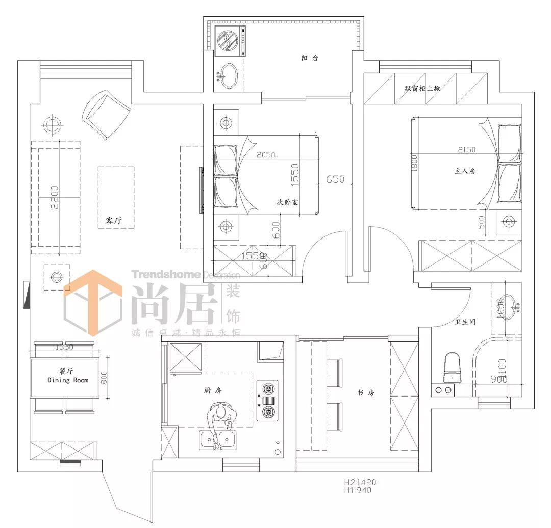 北欧风婚房设计丨尚居装饰主任设计师王娟-27