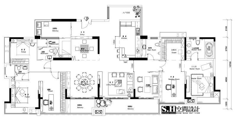 中山博达地产样板房 | 岭南中式到欧式田园的空间拓展-4