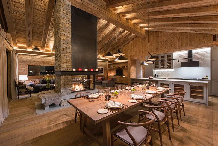 瑞士风格的山间小屋，温馨而时尚-9