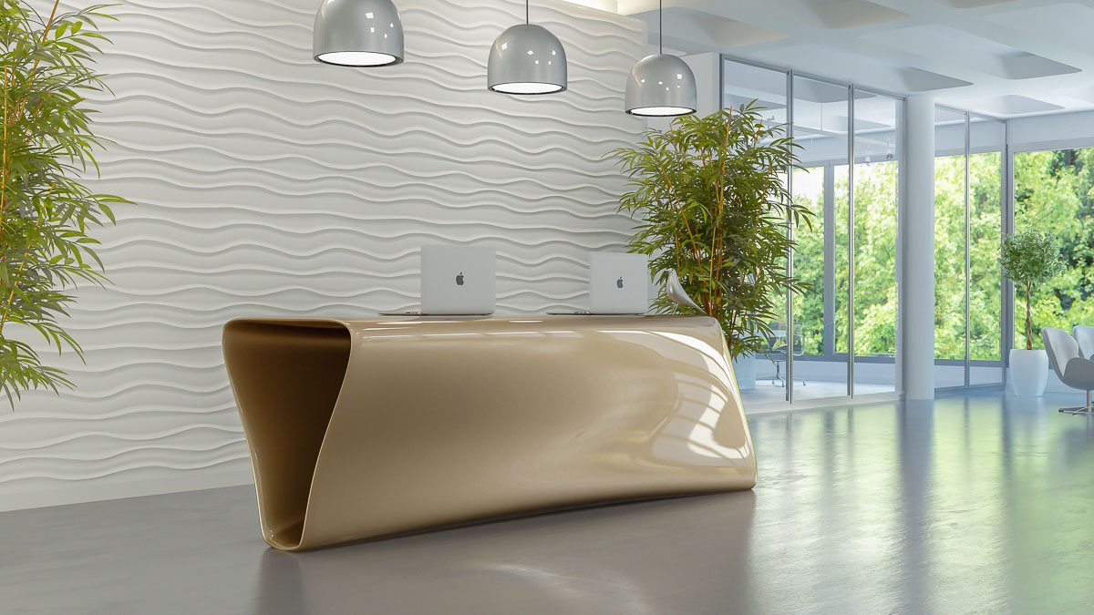 扭曲三角形的灵动接待台-17