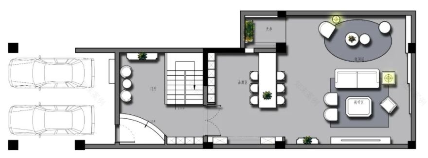 【案例】形与型的切割融合:沉浸式体验320㎡四居如此有气质!-25