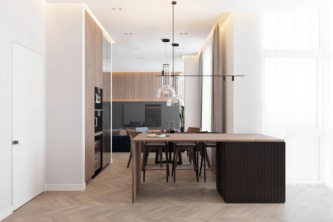 简约舒适的 149m²三层住宅设计丨Dinara Yousupova-8