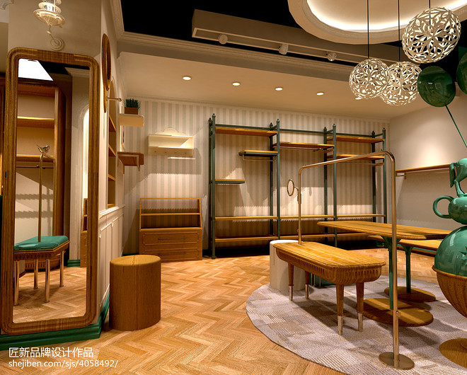 8万元购物空间80平米装修案例·效果图  天使宝贝新形象丨杭州匠新品牌设计有限公司-18