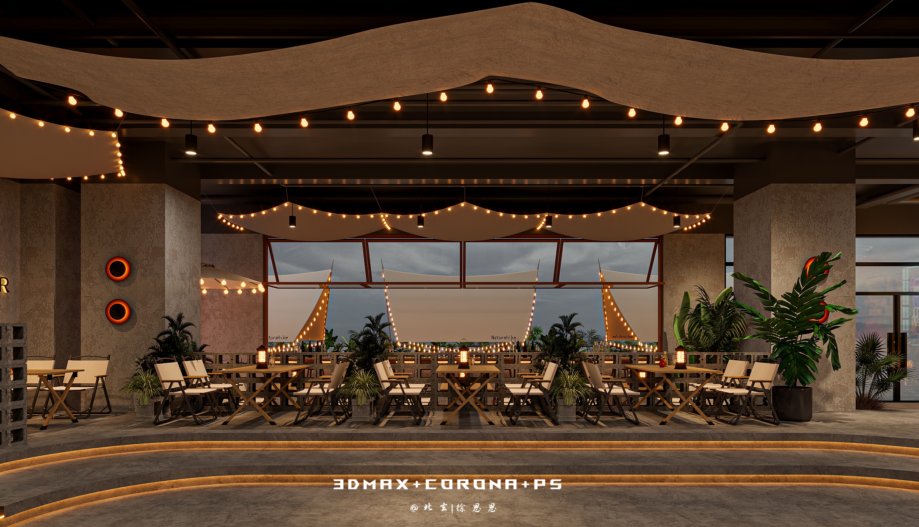 主题音乐餐吧，体验都市里的露营风-8