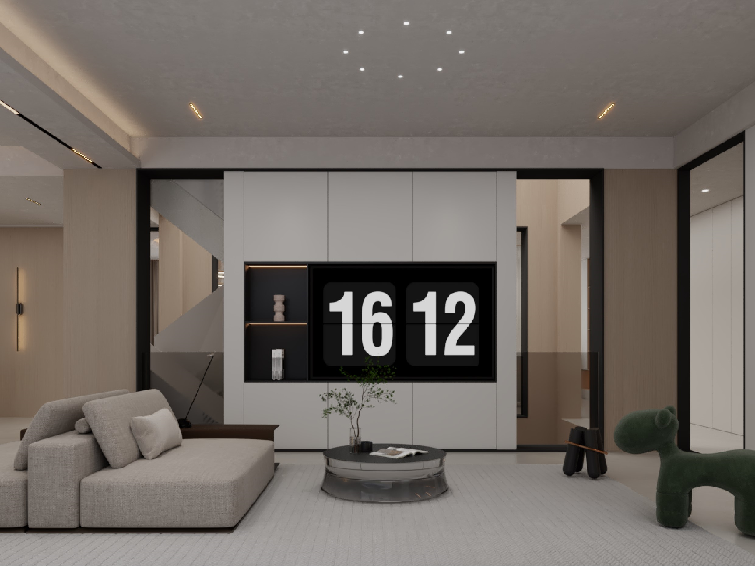  案例更新 300㎡上海别墅 现代奶油风-5