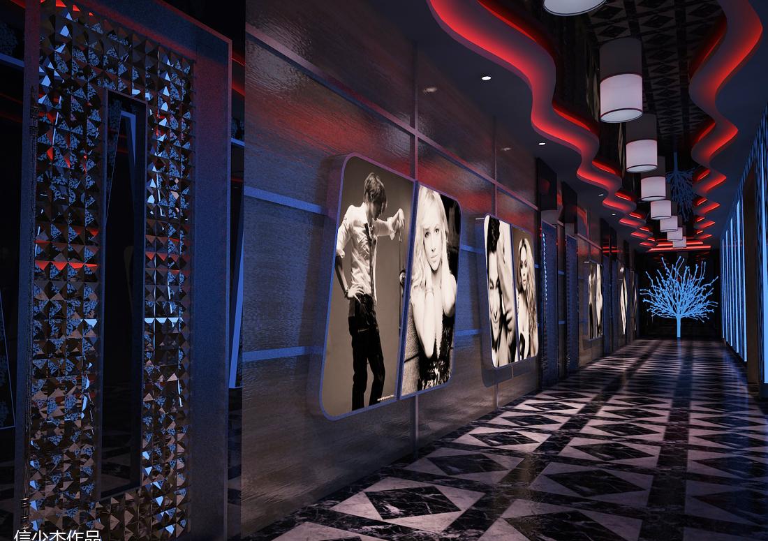 "宝美化 KTV 走廊设计展示"-10
