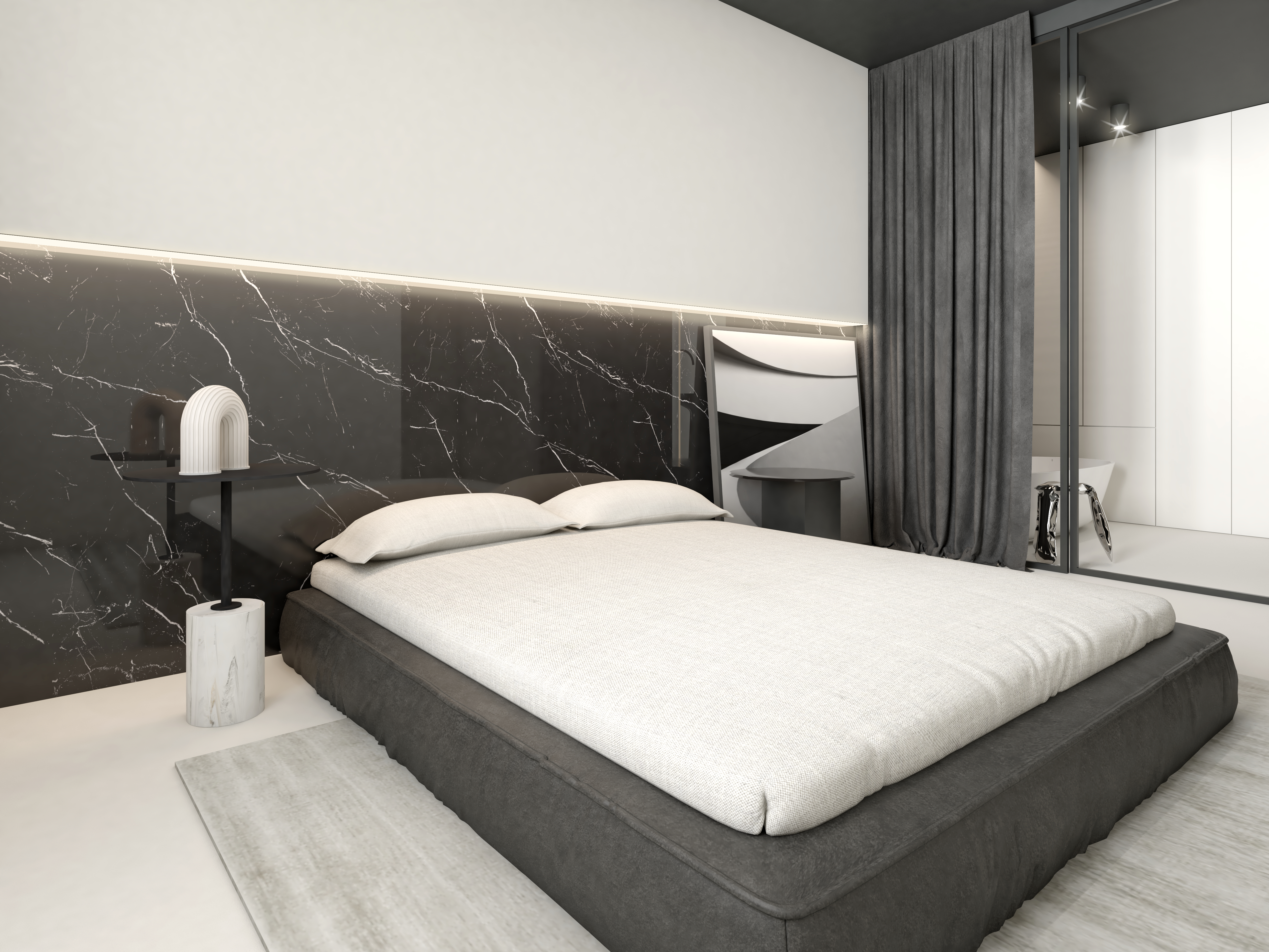 MODERN MONOCHROMATIC APARTMENT-1
