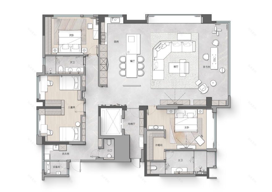 江景大平层丨中国四川丨STUDIO.Y室内设计事务所-101
