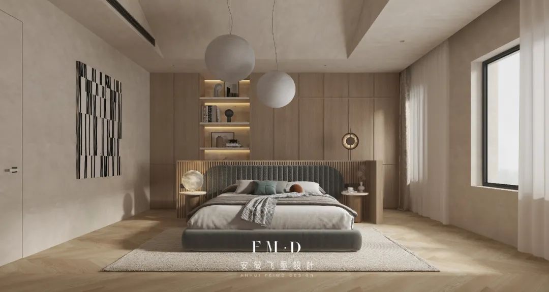 合肥岭湖墅侘寂风别墅设计丨中国合肥丨安徽飞墨设计-32