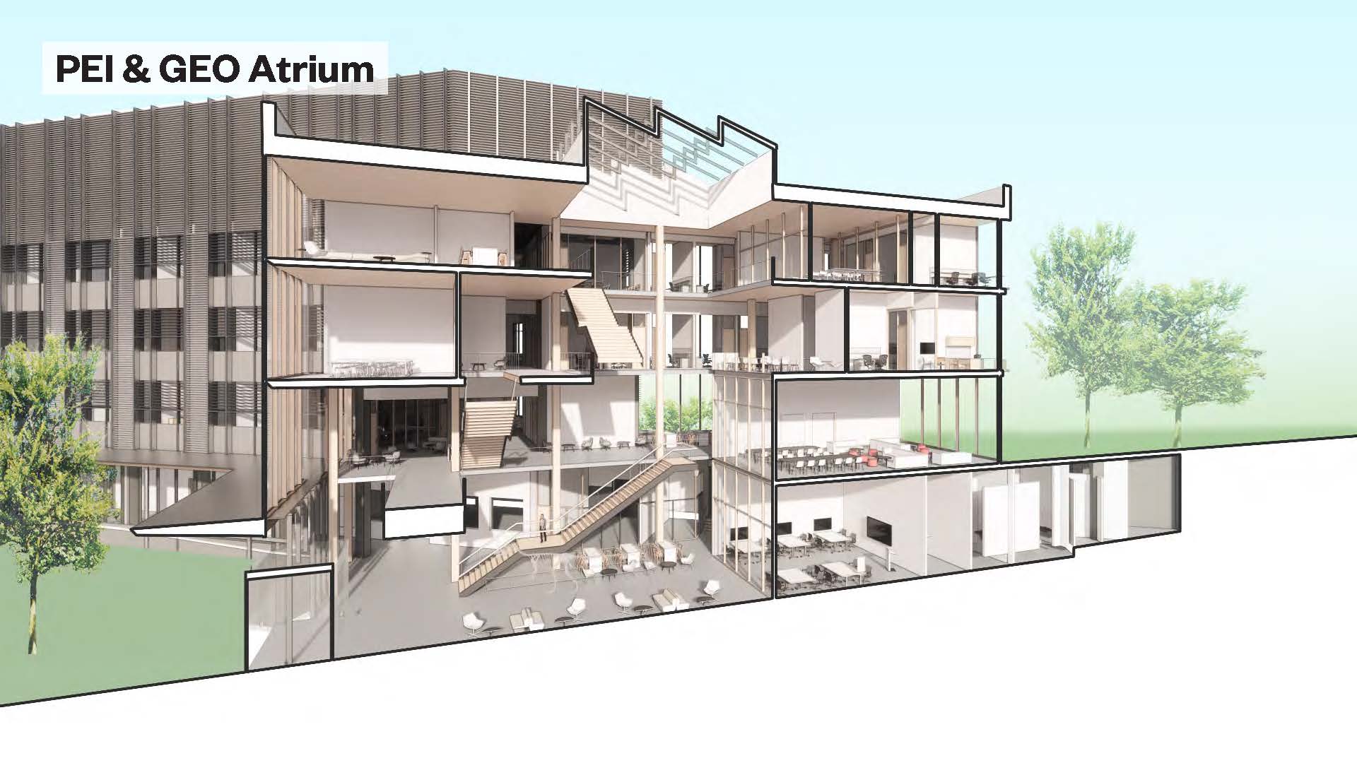 ennead在建方案：普林斯顿大学，环境研究系和工程与应用科学学院建筑群-11