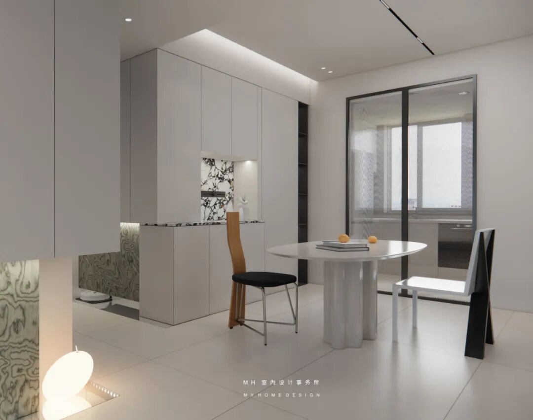 【首发】MH设计新作：素净•情感▏极简表达美学空间-16