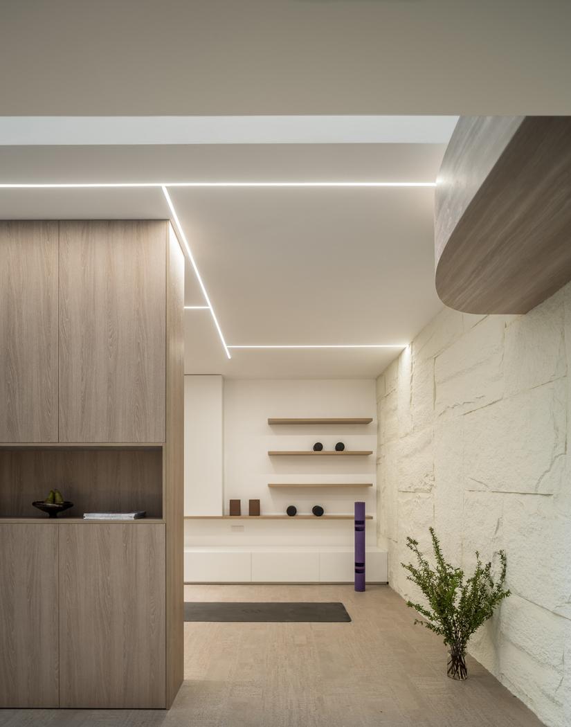 中国上海松江区别墅简约白与原木经典搭配设计-76