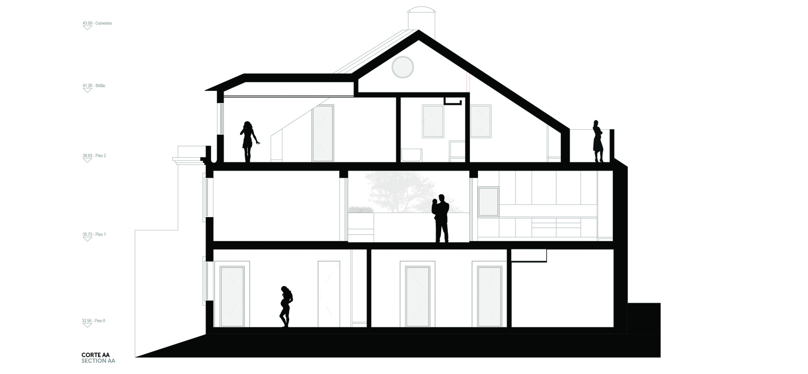 里斯本塔帕达教堂旁现代家庭住宅-70