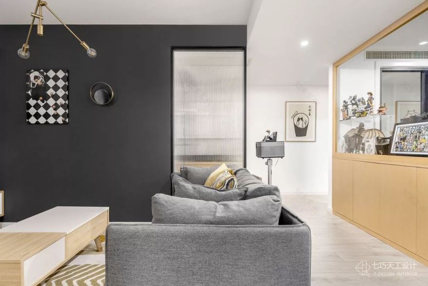 55㎡黑白配打造素颜感新家,不个性不生活!-14