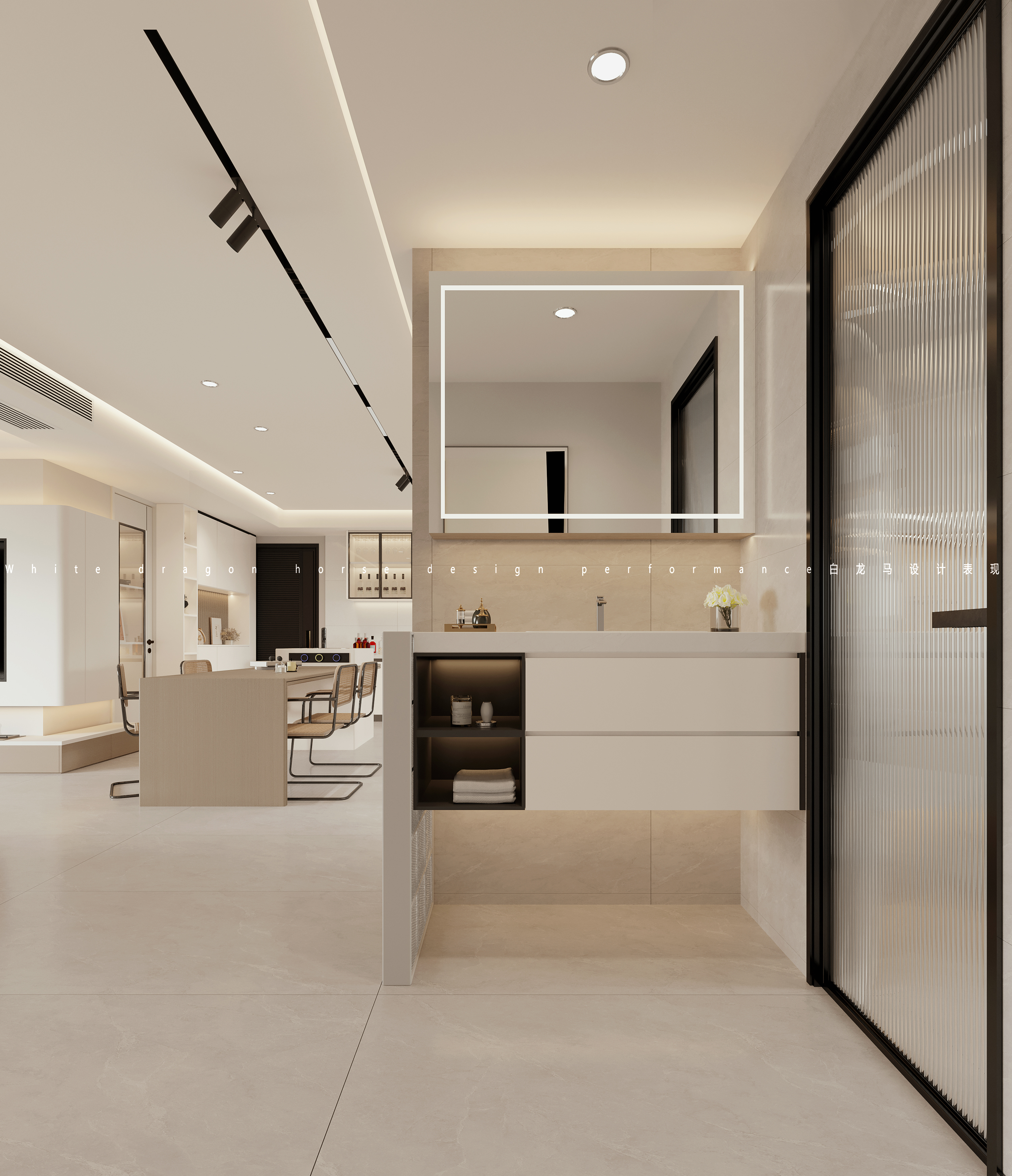 奶油风家装——白龙马效果图-10