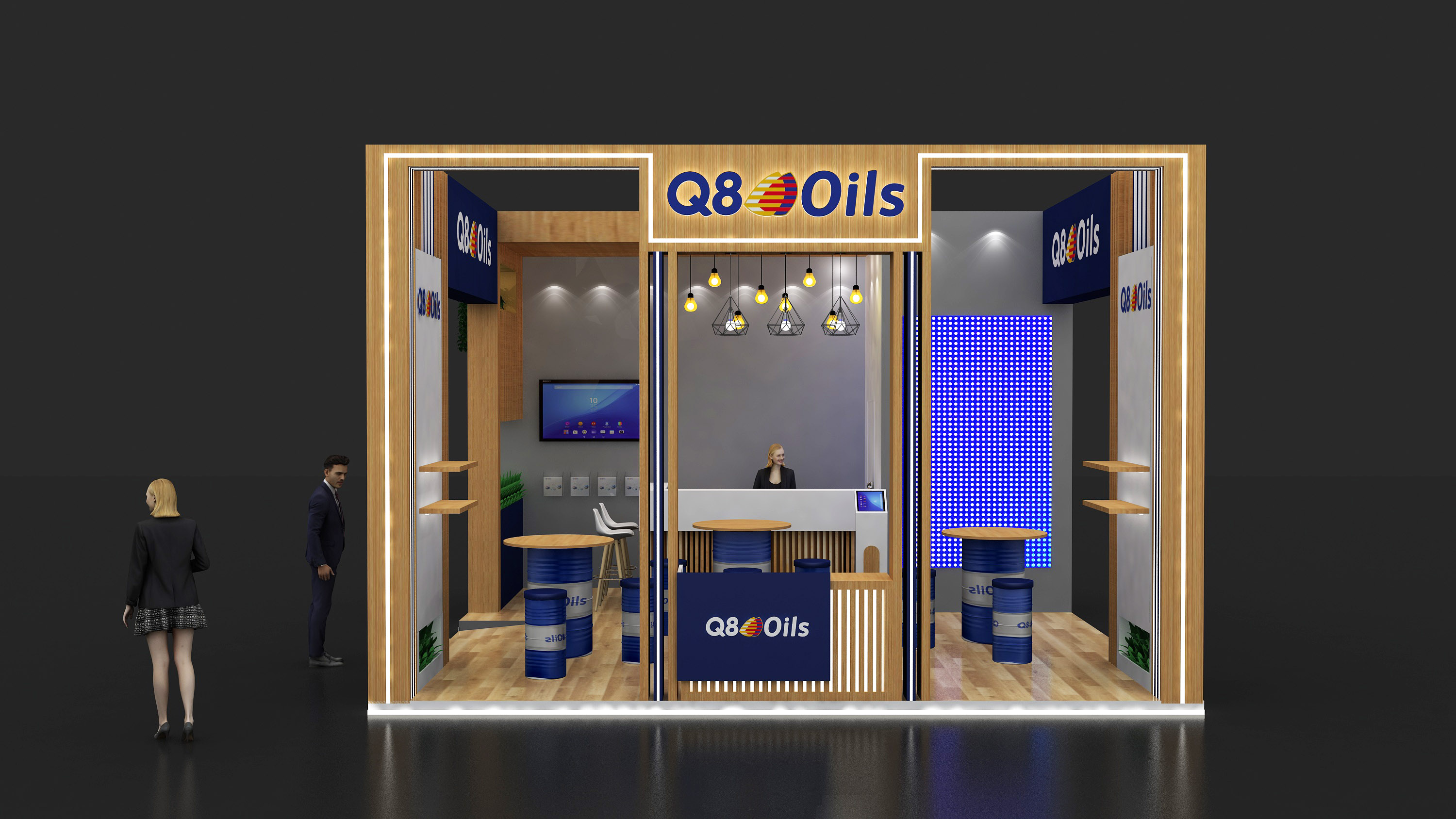 Q8 OILS 6X6M STALL DESIGN IN DUBAI-4