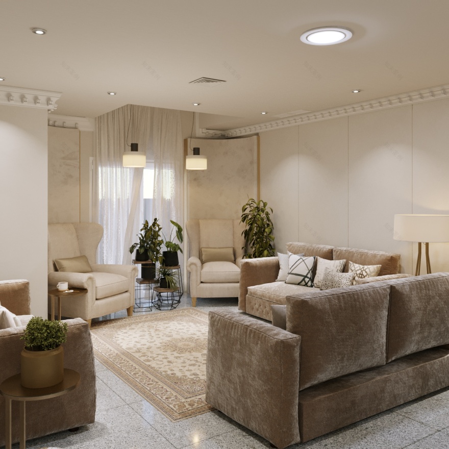 接待厅装修(前后对比)-22