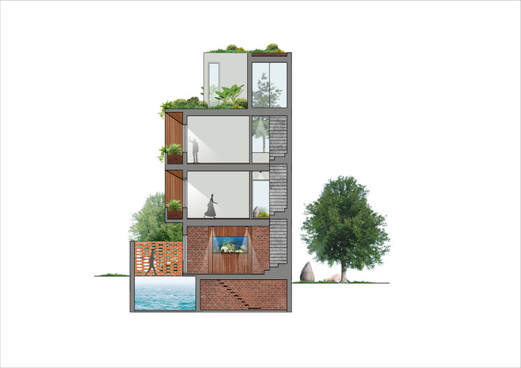 越南“香屋”绿意盎然，钢架遮阳生机勃勃-23