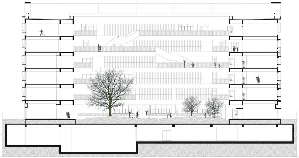 深圳前海三小(荔湾小学)- 高容高密校园的立体空间营造-108