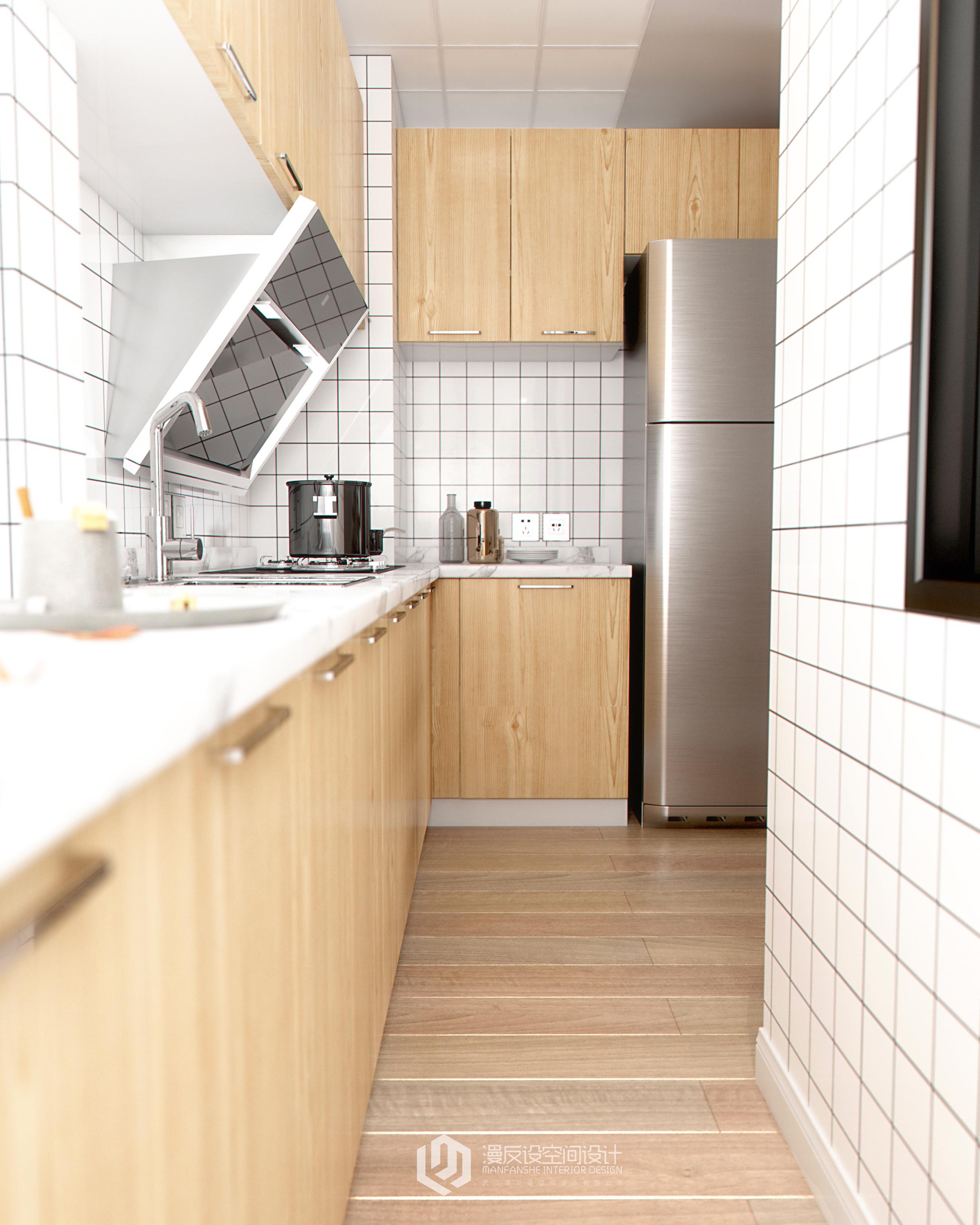 武汉漫反设空间设计 小清新北欧日常摸鱼图-8